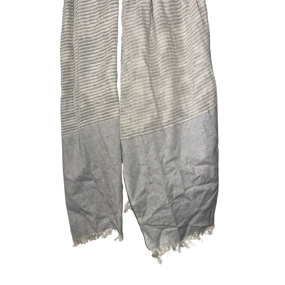 New with Tags BE KIND x tribe alive Striped Scarf Cotton Tassel Fringe‎ Neutral